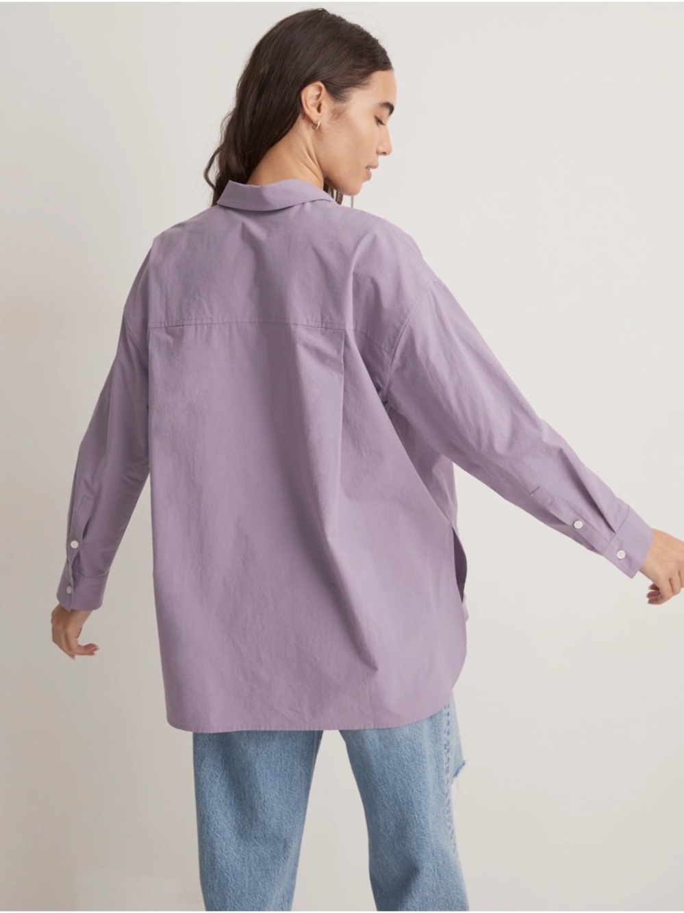 Madewell The Signature Poplin Oversized Shirt - Picture 3 of 7